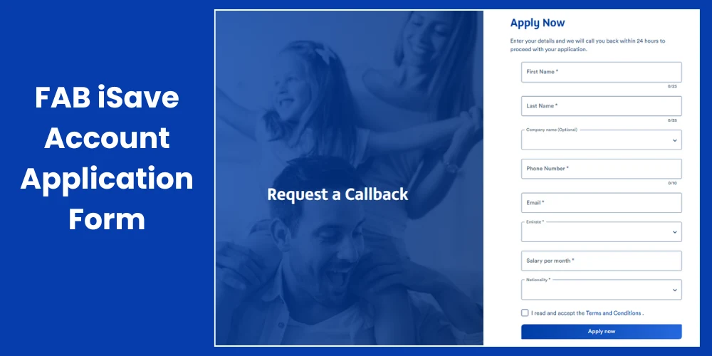 FAB iSave account application form